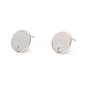 Non-Tarnish 201 Stainless Steel Stud Earring Findings STAS-P308-09B-P-1