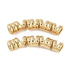 Brass Curved Tube Beads KK-P283-11G-1