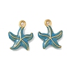 304 Stainless Steel Enamel Pendants STAS-L316-22G-04-1