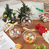 10Pcs Transparency Acrylic Christmas Balls Pendants DIY-CP0013-38B-4