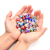 Acrylic & Resin & Polymer Clay Rhinestone European Beads FPDL-S015-04F-3