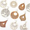 DIY Wooden Dangle Earring Making Kits DIY-NB0005-49-4