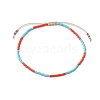 4Pcs 4 Colors Adjustable Glass Seed Beads Braided Bracelet Sets BJEW-JB10803-3