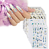 HOBBIESAY 14Pcs 7 Style Nail Art Stickers MRMJ-HY0002-32-7