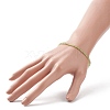 Natural Peridot Cube Beaded Stretch Bracelet for Women BJEW-JB08975-05-3