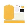 Handmade Non-woven Fabric Animal Change Wallet Set DIY-K059-10-3