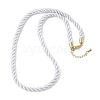 5MM Nylon Twisted Cord Necklace Making FIND-G096-01G-12-1