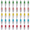 SUNNYCLUE 40Pcs 5 Colors Translucent Plastic Pendants KY-SC0001-75-1