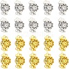 20Pcs 2 Colors Brass Box Clasps KK-CA0001-75-1