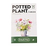 Potted Plant PET Stickers Set DIY-Z037-01D-2