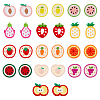 SUPERFINDINGS 26Pcs 13 Styles Opaque Resin Fruits Decoden Cabochons CRES-FH0001-12-1