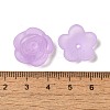 Frosted Transparent Acrylic Beads OACR-U006-03H-3