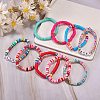 Love Bless Stretch Bracelet Sets for Teen Girl Women BJEW-SW00006-4