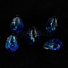 Gradient Color & Luminous Handmade Silver Foil Lampwork Beads LAMP-I028-07A-1