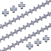2 Strands Electroplated Non-Magnetic Synthetic Hematite Beads Strands G-FH0002-58-1