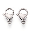 304 Stainless Steel Lobster Claw Clasps STAS-T065-17mm-34P-1