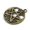 Tibetan Style Alloy Pendants PALLOY-M217-22AB-2