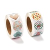 Christmas Themed Flat Round Roll Stickers DIY-B031-06-7