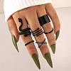 Alloy Snake Gothic Stackable Finger Rings Set for Women FIND-PW0009-02D-1