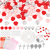   DIY Catholic Rosary Necklace Making Kit DIY-PH0008-91-8