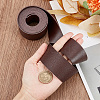 2M Flat Single Face Lychee Pattern Imitation Leather Band LC-WH0010-02B-02-3