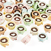 42Pcs 7 Colors Coffee Cup Resin Mini Model DJEW-TA0001-40-3