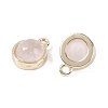 Natural Rose Quartz Pendants G-K372-03G-12-2