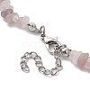 Natural Gemstone Beads Anklets AJEW-AN00583-07-3