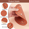   4Pcs 4 Style Litchi Grain PU Leather Bag Bottoms FIND-PH0007-09-2