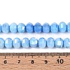 Anti-Tarnish Electroplate Glass Beads Strands GLAA-T025-8mm-19J-4