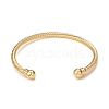 Classic Rack Plating Brass Cuff Bangles X-BJEW-E071-10G-2