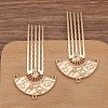 Alloy Hair Comb Finding PW-WGEE8D4-03-1