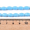 Opaque Solid Color Imitation Jade Glass Beads Strands EGLA-A037-P6x8mm-D03-4