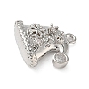 Brass Micro Pave Cubic Zirconia Charms LS-KK-H521-02B-P-2