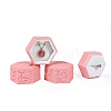 Embossed Hexagon Plastic Ring Storage Boxes PW-WG7B998-01-1