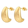 201 Stainless Steel Teardrop Stud Earrings EJEW-I309-01A-G-1