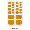 Solid Color Full-Cover Glitter Toenail Wraps MRMJ-N011-36K-1