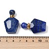 Natural Lapis Lazuli Openable Perfume Bottle Pendants G-I381-02G-06-3