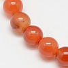 Natural Carnelian Beads Strands G-N0006-10mm-17-1