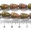 Natural Unakite Beads Strands G-B106-A23-02-5