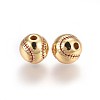 Brass Enamel Beads KK-L179-06-3