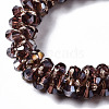 Faceted Transparent Glass Beads Stretch Bracelets BJEW-S144-001B-02-3