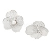 Flower Alloy Stud Earrings EJEW-L096-002P-2