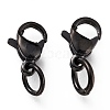 304 Stainless Steel Lobster Claw Clasps Ion Plating(IP) X-STAS-G240-01A-EB-2