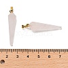 Natural Rose Quartz Pointed Pendants G-D089-01G-06-3