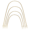 4Pcs 4 Styles Iron Curb Chain Bag Strap FIND-WR0001-22G-1