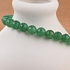 Natural Malaysia Jade Bead Stretch Bracelets X-BJEW-K212-A-013-2