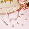 10Pcs Brass Micro Pave Cubic Zirconia Charms FIND-BBC0002-85-4
