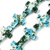 Baking Paint Synthetic Turquoise Beads Strands G-H060-01F-1