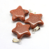 Star Natural & Synthetic Mixed Stone Pendants G-Q367-M-3